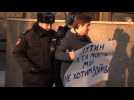 Several arrests at demonstration against Ponomarev's detention - Label : AFPTV - First images - Category : News