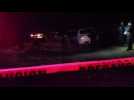 Police at the scene of deadly helicopter crash in Mexico - Label : AFPTV - First images - Category : News