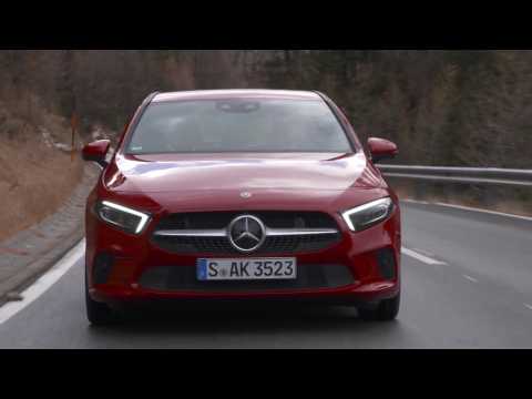Mercedes-Benz A 220 4MATIC Driving Video in red - Driving Event Hochgurgl 2018