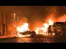 Cars burn during 'yellow vest' protest in Paris - Label : AFPTV - First images - Category : News