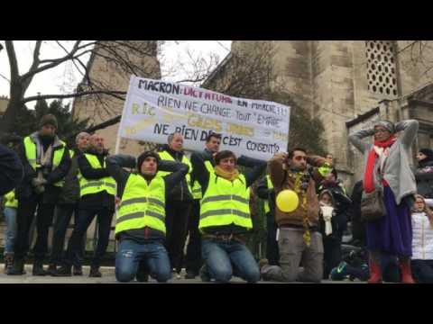 France's 'yellow vest' protestors back on the streets
