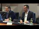 Italy's Salvini gathers football officials to stop violence - Label : AFPTV - First images - Category : Sport