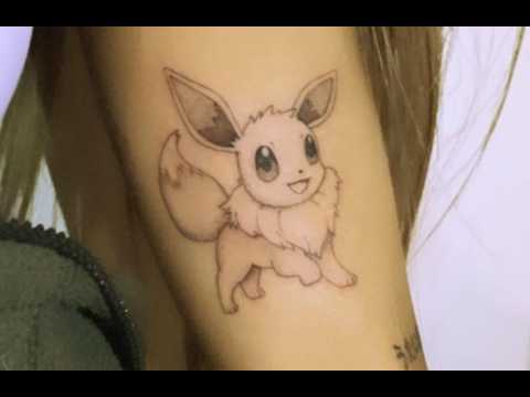 Ariana Grande gets Pokemon themed tattoo