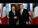 US Pompeo meets with France's Le Drian at State Department