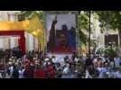 Government supporters rally in Caracas to support Maduro