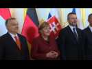Angela Merkel and Visegrad group leaders pose for family photo