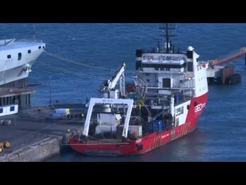Sala's body transferred from boat to coroner's van