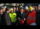 Italian PM Conte arrives at Morandi bridge demolition site