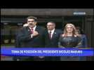 Venezuela's Nicolas Maduro arrives for swearing-in ceremony
