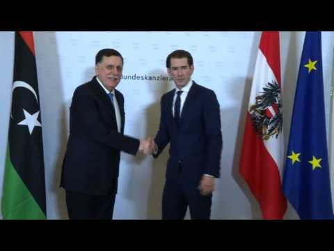 Austrian Chancellor receives Lybian Prime Minister in Vienna