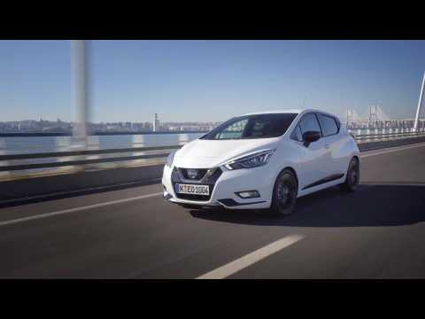 The new Nissan Micra in White Driving Video