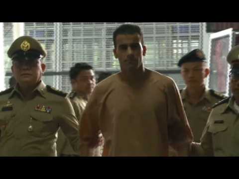 Footballer Hakeem al Araibi arrives at Thailand court