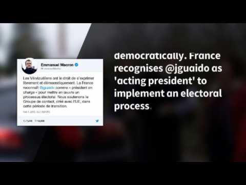 Macron recognises Guaido as "acting president" of Venezuela (2)