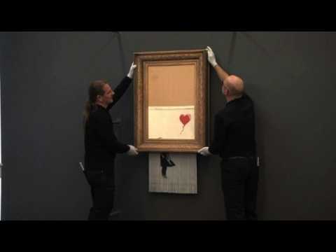 Banksy's destroyed painting is put on display at German museum