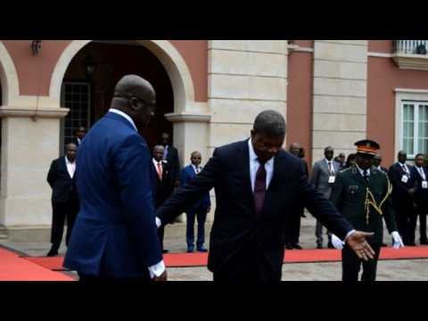 DRC President Tshisekedi in Angola on first official trip abroad