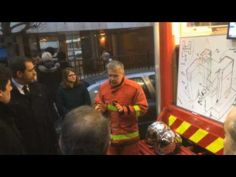 French mayor, minister meet with firemen at deadly Paris blaze