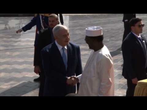 Israeli PM Netanyahu arrives in Djamena