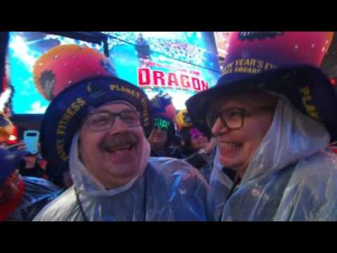 Annual New Year's Eve ball drop on Times Square