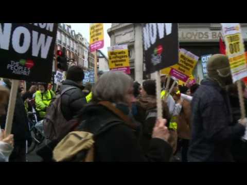 Protesters clad in yellow vests take to London streets