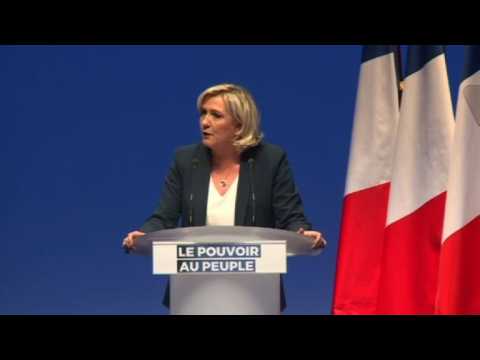 Marine Le Pen disparages Macron ahead of European elections