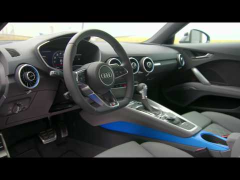 Audi TTS Interior Design in Turbo blue