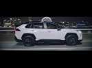 The new Toyota RAV4 Hybrid Night Driving in the City