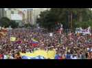 Anti-government protesters gather in Caracas against Maduro