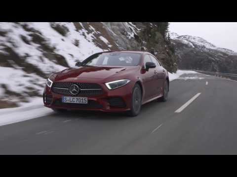 Mercedes-Benz CLS 450 4MATIC hyacinth red Driving Video - Driving Event Hochgurgl 2018