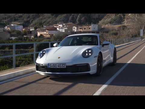 Porsche 911 Carrera S in Carrara White Metallic on the Country Road