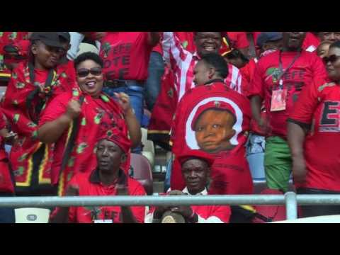 S.Africa's EFF party supporters arrive ahead of Manifesto launch