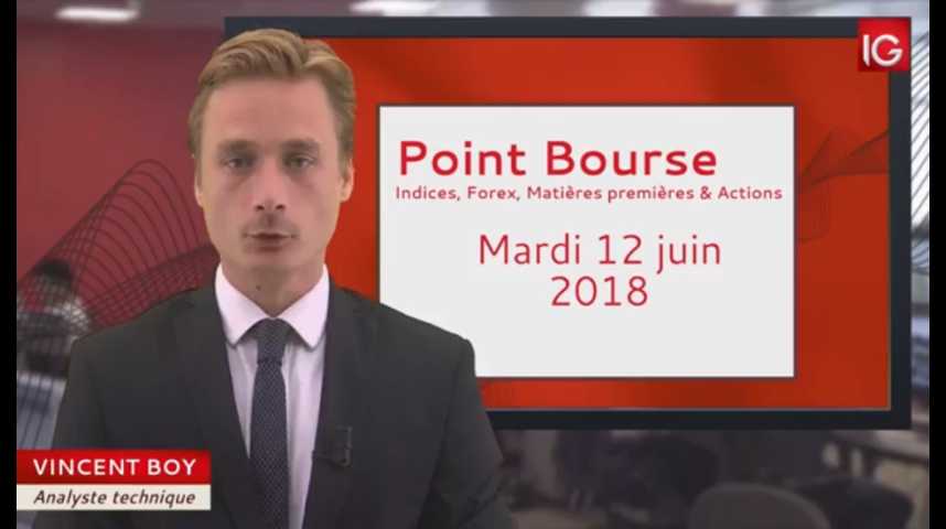 Illustration pour la vidéo Point Bourse du mardi 12 juin 2018