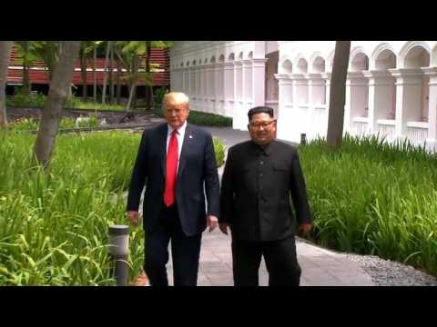 Trump says 'a lot of progress' made in Kim summit