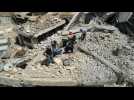 Drone footage shows destruction in Mosul a year on from IS