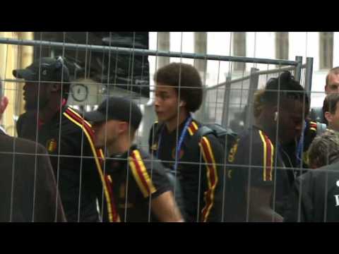 World Cup: Belgium arrive at team hotel on eve of semi-final