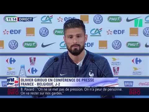 France-Belgique à la Coupe du Monde 2018: Olivier Giroud lance les hostilités