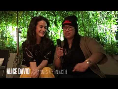 L'interview cannoise d'Alice David