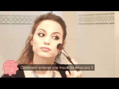 Comment enlever une trace de mascara ?