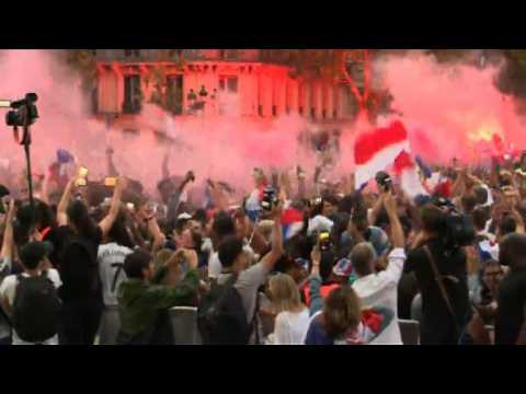 Paris celebrates France's march to the World Cup final