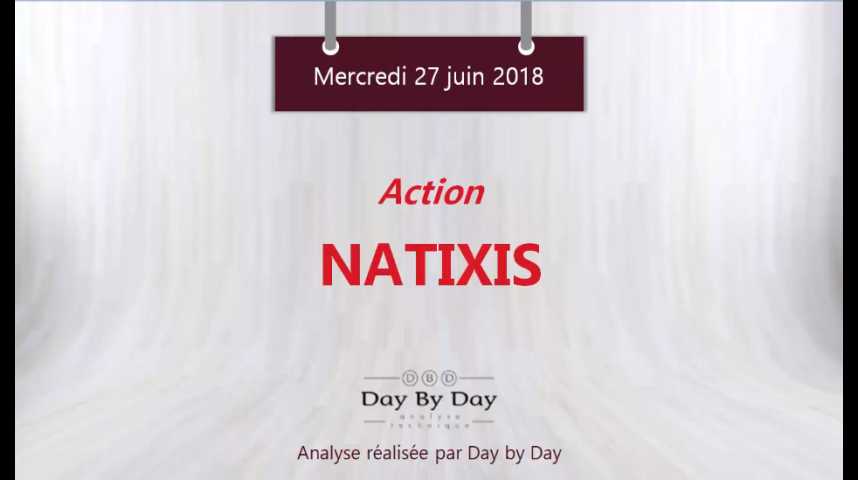 Illustration pour la vidéo Action Natixis : une configuration graphique baissière - Flash analyse IG 27.06.2018