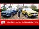 Vidéo Citroën C4 Cactus vs Volkswagen T-Roc : premier duel Vidéo Citroën C4 Cactus vs Volkswagen T-Roc : premier duel