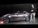 Vid�o Mazda MX-5 RF 2016 : tout sur la version coup�-cabriolet [SALON DE NEW YORK 2016]