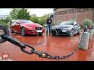Vid�o 2016 Alfa Romeo Giulia vs Jaguar XE [COMPARATIF VIDEO] : les cha�nons manquants