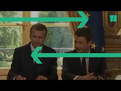 L'astuce d'Emmanuel Macron pour avoir l'air plus grand que Benjamin Griveaux