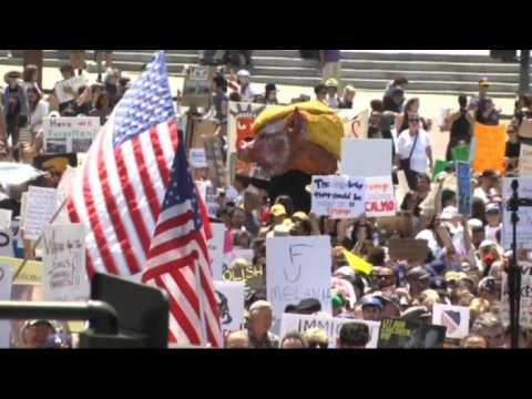 Protest in Los Angeles against Trump's immigration policy