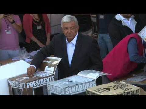 AMLO casts his ballot in presidential election