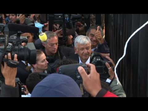 Mexico: AMLO arrives at polling station ahead of vote