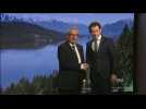 Juncker and Kurz arrive at College of Commissioners in Vienna - Label : AFPTV - First images - Category : News