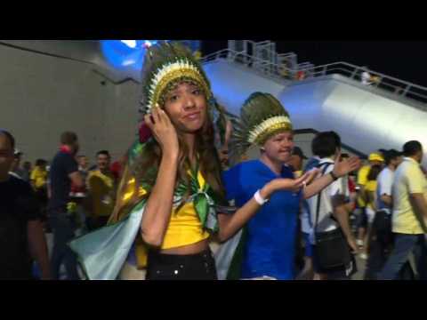 World Cup: Elated Belgium, deflated Brazil fans leave stadium