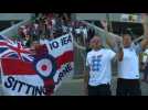 World Cup: Thrilled England fans leave stadium singing