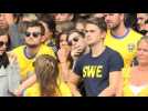 World Cup: Sweden fans react to a disappointing first-half